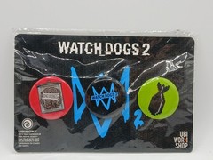 UBISOFT WATCHDOGS 2 – 3 BUTTON PIN SET 2016 GAMESTOP EXCLUSIVE FACTORY SEALED