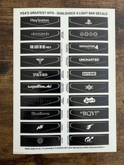 PS4 LIGHT BAR COLLECTORS DECALS Death Stranding, Last Of Us, God Of War, Persona