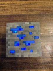 ThinkGeek Minecraft Light-Up Diamond and Redstone Blocks 2012 Night Lamp