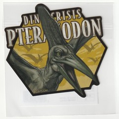 CAPCOM Kuji Dino Crisis Sticker Pteranodon 3″ F/S form Japan Official Dinosaur