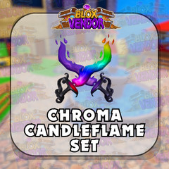 Murder Mystery 2 MM2 | Chroma Candleflame Set | Godly Knives and Guns