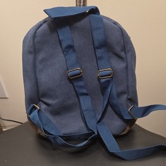 The Last of Us Video Game Series Blue Backpack Bag with Front Zip Pocket