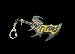 Kratos God of War 3 Blades of Exile Chaos Metal Keychain 4” NEW