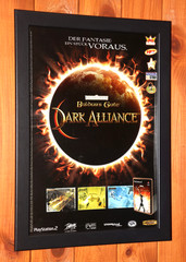 Baldur’s Gate Dark Alliance PS2 Vintage Mini Ad Sheet Framed Poster Ad Framed