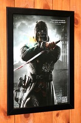 Dishonored Video Game PS3 Xbox 360 Rare mini Promo Poster / Ad Page Framed