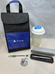 Sony Playstation Promo Lot- Light Up Pen w/Case Blue Light, PS4 Lunch Bag, More!