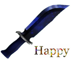 MIDNIGHT KNIFE💙🖤FAST DELIVERY💙🖤MM2 LEGENDARY COLLECTIBLE ROBLOX