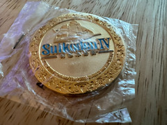 Suikoden IV 100 Potch Golden Coin ~ Promo Item ~ RARE ~ Prize from treasure hunt