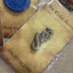 BETHEDA The Elder Scrolls Loot Crate Seal Wax Collector Collectible Pin Lot Of 4
