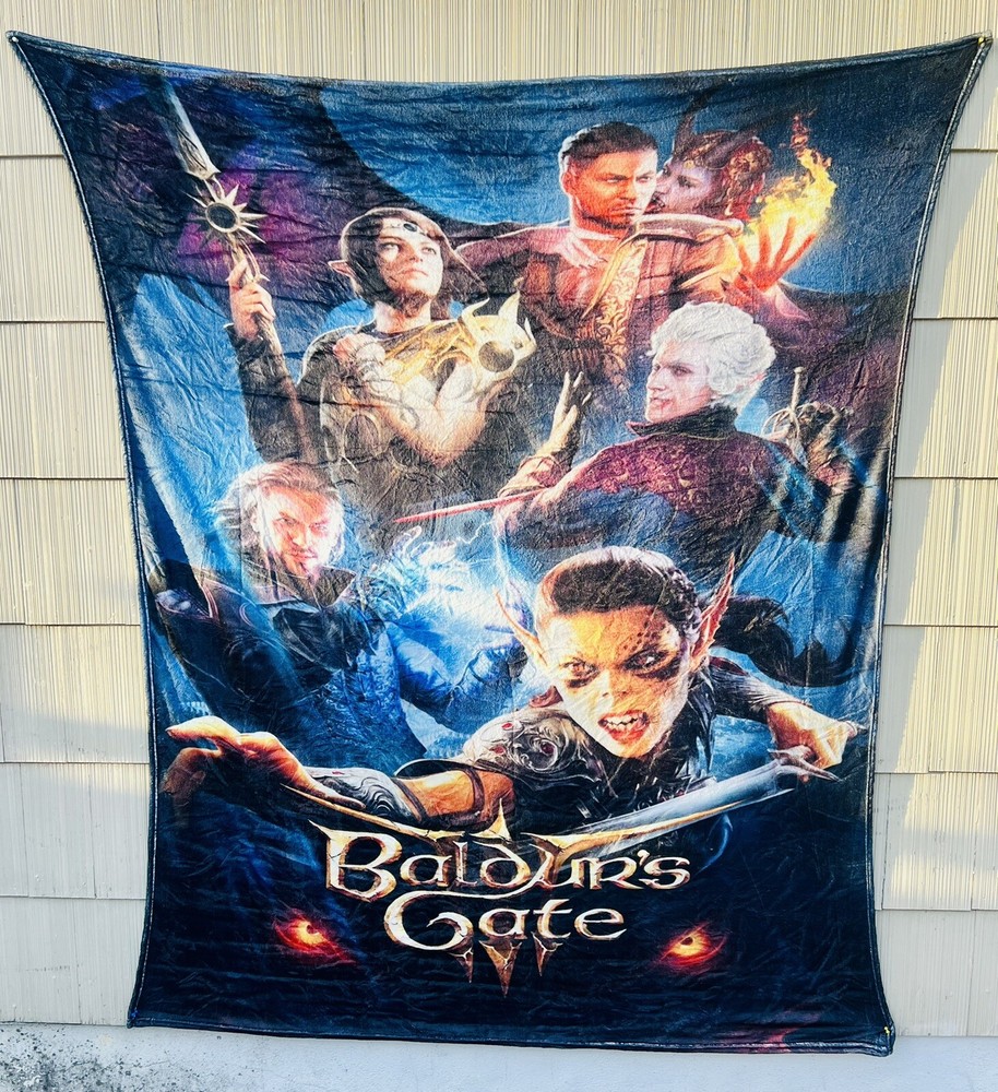 RARE Baldur’s Gate III/EXTRA LARGE/Plush Blanket/Almost 80in x 60in