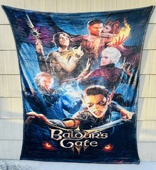 RARE Baldur’s Gate III/EXTRA LARGE/Plush Blanket/Almost 80in x 60in