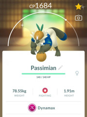 Shiny Dynamax Passimian – Trade 20kStardust – Registered shiny Passimian require