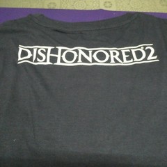 Dishonored 2 promo T-Shirt Gamescom 2016 Size L Xbox One Playstation 4 Rare