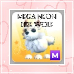 🌺 Adopt (All Stuff) Today! 🌺 🌟Ultra-Rare🌟 Mega Neon 🤍 Dire Wolf 🌸