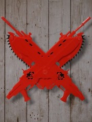 Gears of War Lancers Wall Decor 3D-Printed