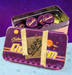 Fallout Bottle Cap Series Nuka-Cola Quantum with Collectible Tin – Ships Fast!