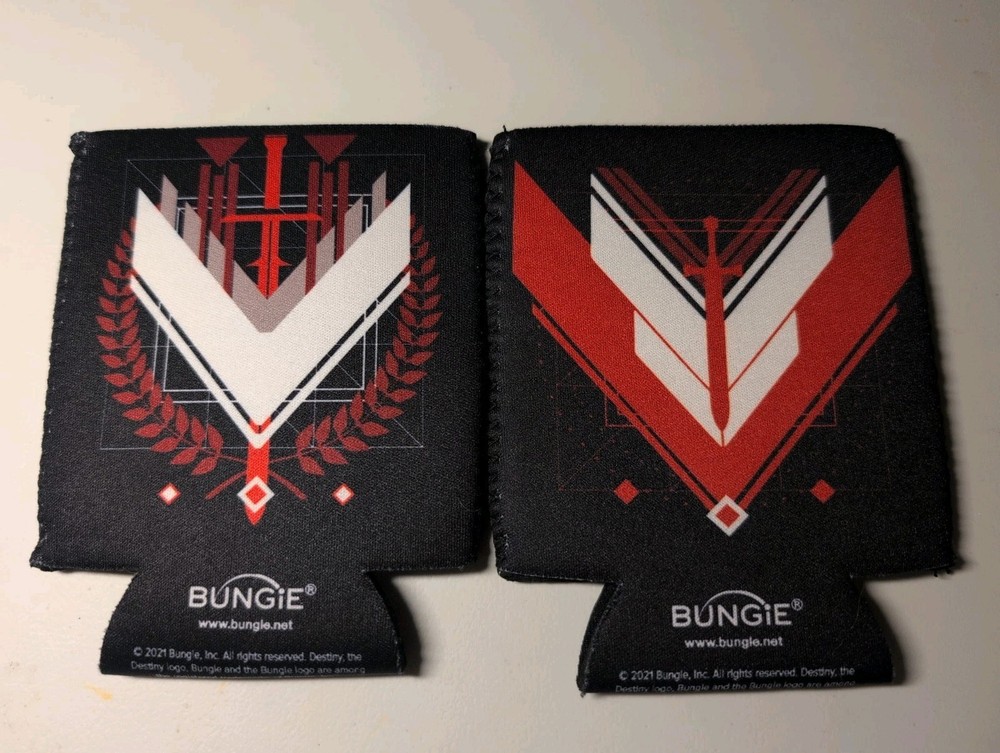 Destiny Loot Crate Exclusive Merch RARE – Valor & Glory Koozie Set, Never Used!