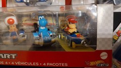 Bundle of 6 Mario Toys, 5 Boxed, Hot Wheels, Pez, Yoshi, Toad, Waluigi, Kart