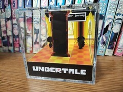 Undertale Sans & Frisk Corridor Handmade Diorama – Retro Gaming Cube – Fanart