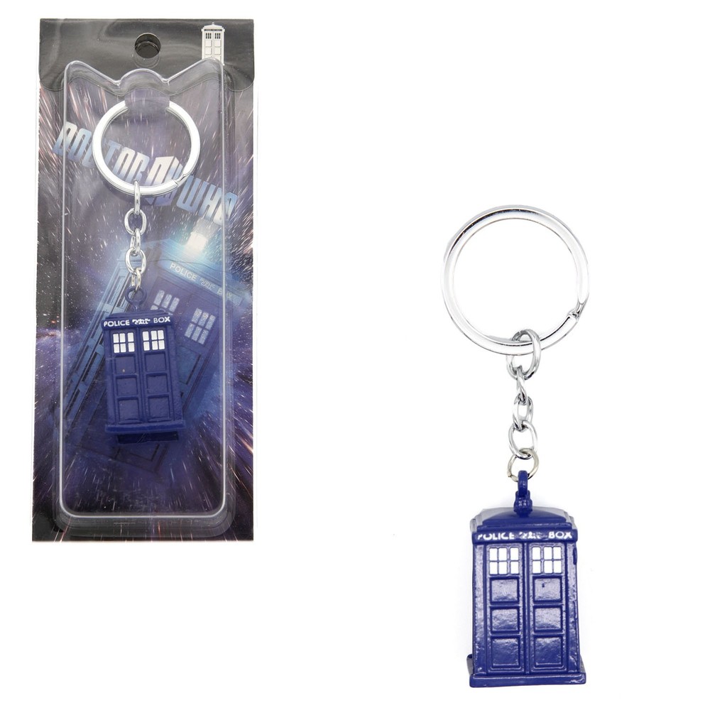 Doctor Who 1.5″ Keychain Action Figure – TARDIS New (T.A.R.D.I.S. Police Box)