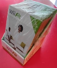2008 WiiFit Launch Promo Booklet with DVD, loosely sealed with dispenser box.