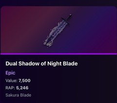 ROBLOX BADDIES| DUAL SHADOW OF THE NIGHT BLADE| CHEAPEST AND FAST 🔥🔥✅✅