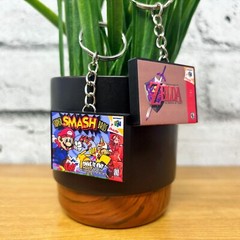 Mini N64 Game Case Keychains, Nintendo Miniature Case Cover, N64 Retro Gaming
