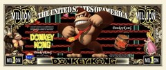 100 Pack Donkey Kong Video Game Money Collectible Novelty 1 Million Dollar Bills