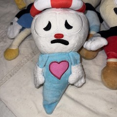 Lot of 4 Cuphead Mugman MsChalice, Ghost & Cuppet 9″ Plush Funko Video Game Toys