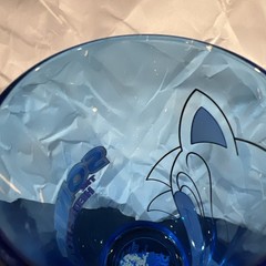 SONIC The HEDGEHOG 16oz Blue Art Drinking Glass Collectible
