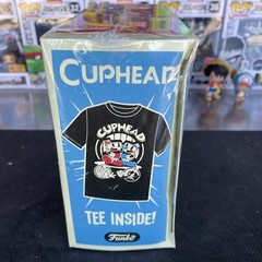 FUNKO CUPHEAD T-SHIRT IN BOX DEVIL “SPIN TO WIN”DEVIL DICE MUGMAN!! SZ Med RARE