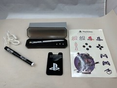 Sony Playstation Promo Lot Light Up Pen w/Case Blue Light, Tattoos, Pen, More!