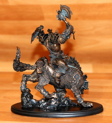 World of Warcraft Orc Wolf Rider Statue Figure 10 Year Anniversary Blizzard