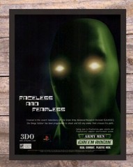 Army Men Green Rogue Framed PS Video Game Art 2000 Vintage Print Ad Poster Y2K
