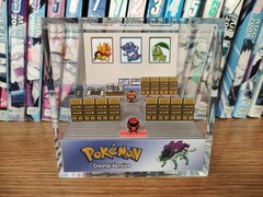 Pokemon Elm Lab M Crystal Handmade Diorama – Gameboy / Retro Gaming Cube -Fanart