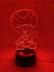 TOAD 3D LED Light Lamp 8 Different Colors w/remote (Show It Off)