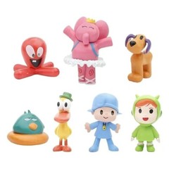 Pocoyo 7pcs Figure Set Pocoyo, Elly, Pato, Loula, Nina, Sleepy Bird, Fred
