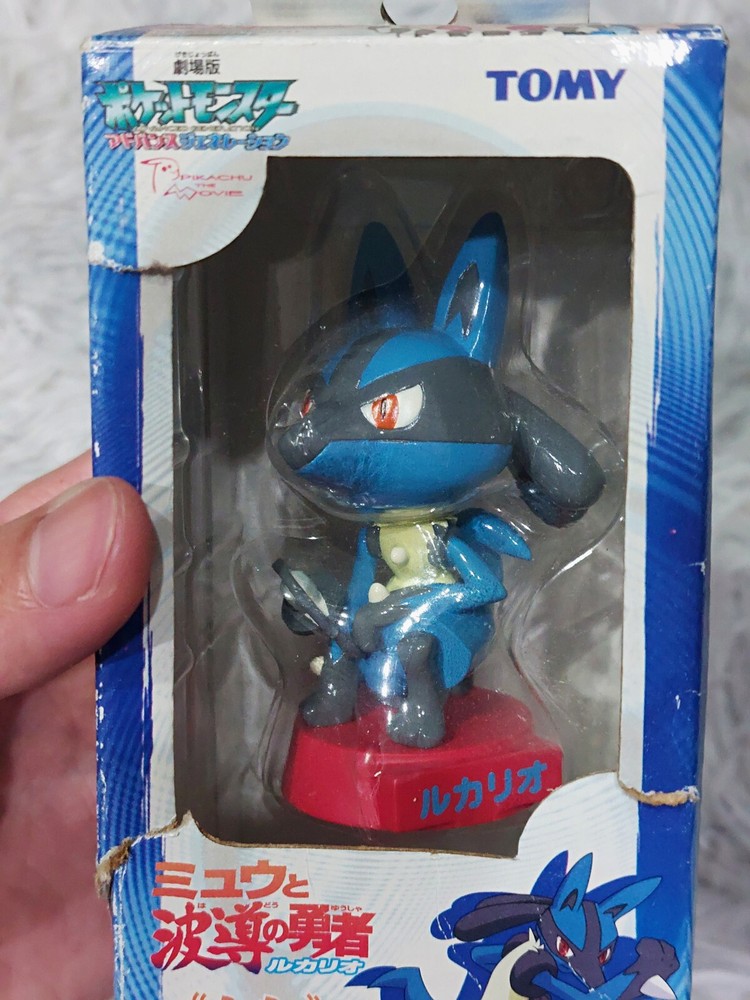 Pokemon Movie Lucario and the Mystery of Mew Lucario Bobblehead Figure Tomy 2005