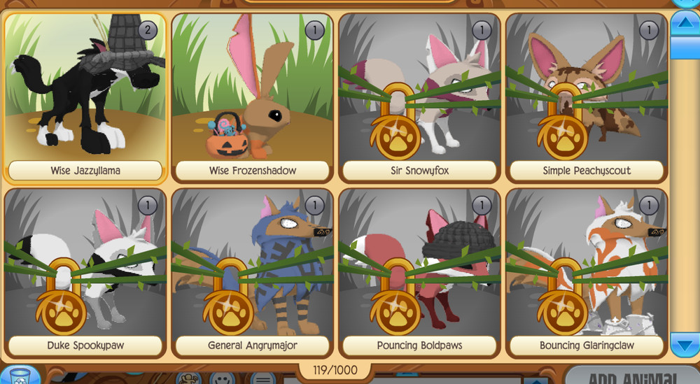 animal jam classic account, 800+ clothing items, 900+ den items READ DISCRIPTION