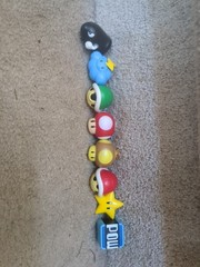 2008 Nintendo Super Mario Kart Wii Magnet Figure FULL Set POW Mushroom Cloud