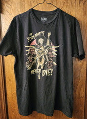 Blizzard Overwatch Halloween Mercy T-Shirt Size L Jinx My Servants Never Die OW2