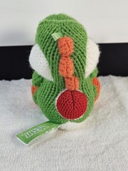 Green Yarn Yoshi Amiibo Nintendo Woolly World 2015 Plush Figure Tested