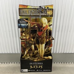 Final Fantasy Type O Standee Store Display XBOX PS4 3D 2015 Game Stop Authentic