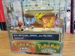 Pokemon Articuno Zapdos Moltres Encounter Handmade Diorama – Gameboy Cube-Fanart