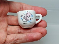 Mew Pokemon Dining Miniature Ceramic Cup Bandai 1999 Japan 1in