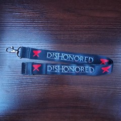 Dishonored Rat Plague Logo Lanyard GameStop Promo Swivel Trigger Clip