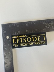STAR WARS EPI PHANTOM MENACE 3D printed Logo Thick Free Standing Shelf Display