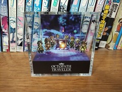 Octopath Traveller 1 Campfire Handmade Diorama – Retro Gaming Cube – Fanart