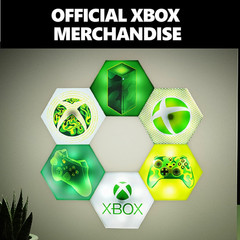 XBOX Hexagon LED Lights Free Standing or Wall Mounted with Remote Control