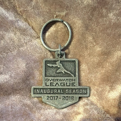 Overwatch League Inaugural Season 2017-2018 Pewter Metal Keychain Overwatch